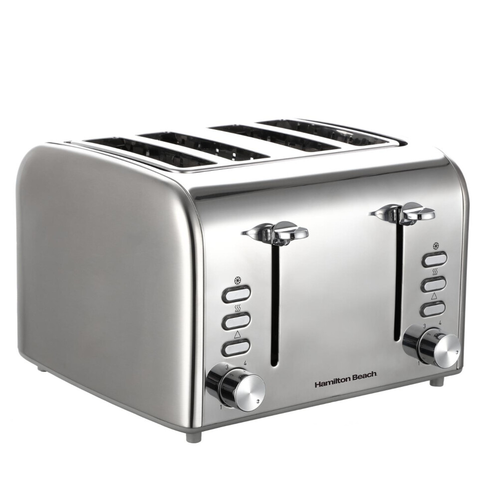 Hamilton Beach Rise 4 Slice Brushed & Polished Stainless Steel Toaster - Image 4