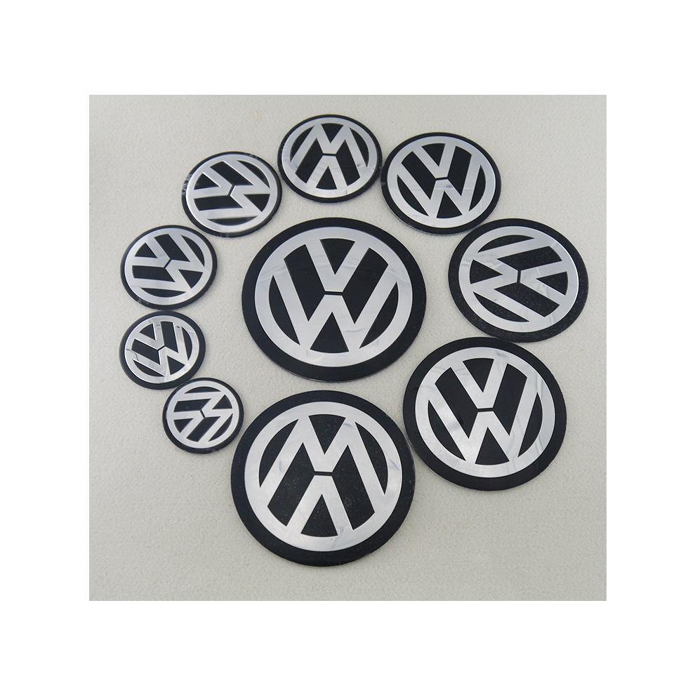 (45mm) 4Pcs wheel center hub caps cover decal stickers For Volkswagen