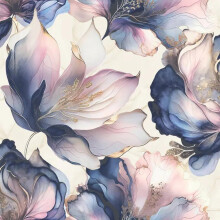 (Multi Colour 212501) Muriva Elysian Floral Petal Pastel Wallpaper