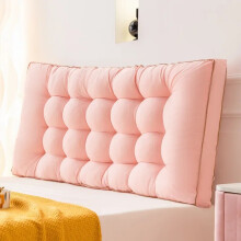 (pink, 150x60x10cm) Large Headboard Pillow Lounge Sofa Cushion Bed Rest Reading Pillow