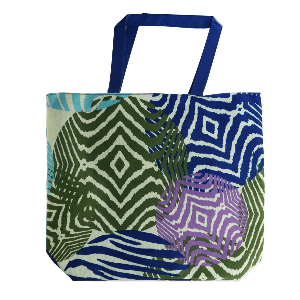 Estee Lauder Large Purple Blue And Green Printed Tote Bag New