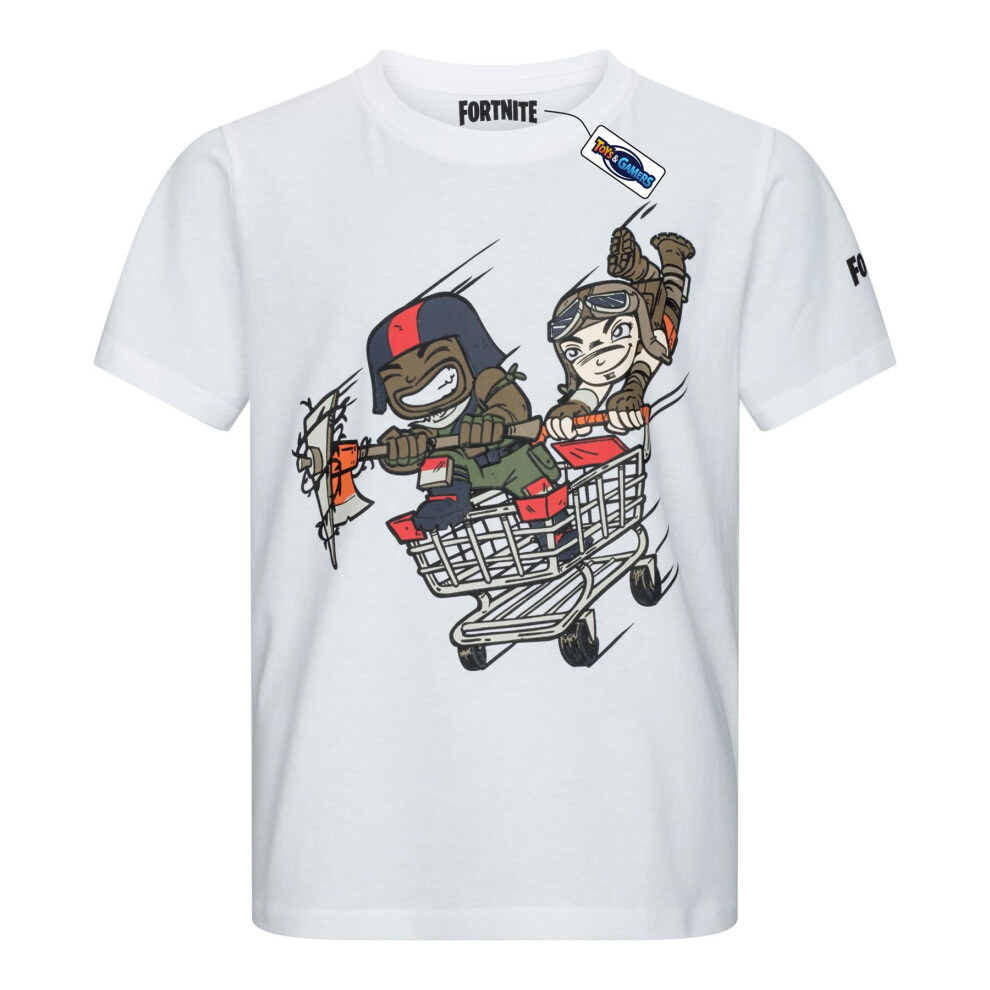 (13-14) Fortnite Trolley Short Sleeved T-Shirt Sizes 9-16