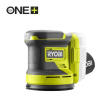 RYOBI - 18V ONE+ poikittaishiomakone - värähtely 2,4 mm - alusta Ø 125 mm - 22 000 v/ min - Toimitetaan kolmen hiomapaperin kanssa - RROS18-0