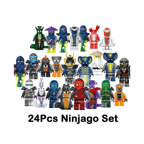 (D) Ninjago Mini figurines Blocs de construction 24 pièces