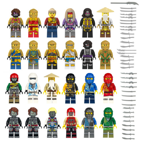(F) Figurines miniatures Ninjago Blocs de construction - Jouets 24 pièces