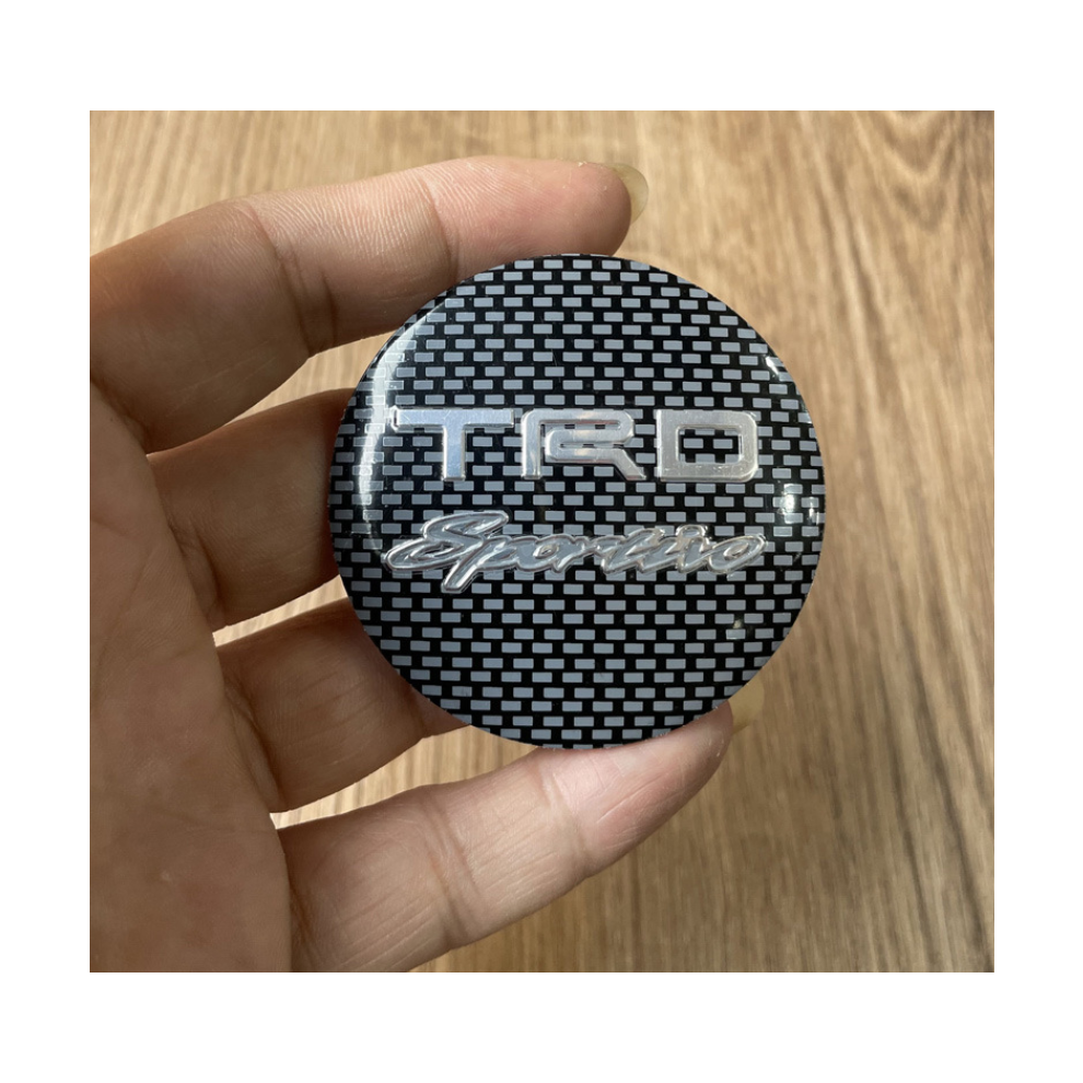 (#5) 4Pcs wheel center hub caps cover decal stickers 56mm For Toyota TRD-image-OPC-PDR87D6-NEW
