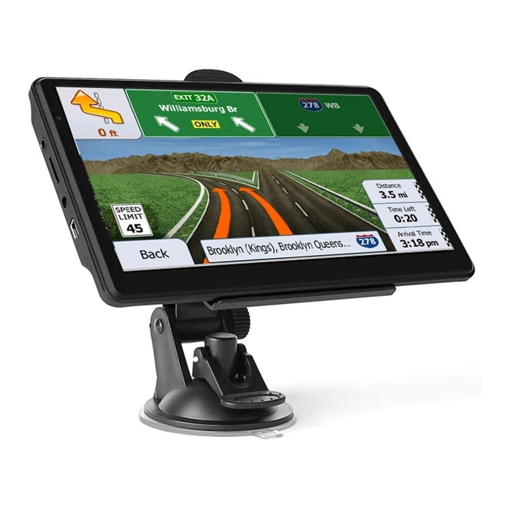 Gps Navigation For Car, 7 Inch Touchscreen, Portable Gps Free Lifetime Map Updates, Speed Warning, Spoken Turn-By-Turn Directions 9369114262980