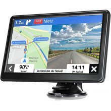 Car GPS Satellite Navigator, 7-inch Touch Screen, Real-Person Voice Prompts, Speed Limit Warning, Free Lifetime World Map Updates