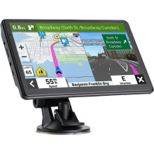 GPS Navigation 7 Inch Touch Screen for Car Truck RV, UK/EU Maps , Truck GPS for Commercial Drivers, Spoken Turn Directions