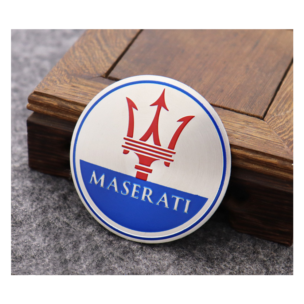 (Maser) 4Pcs Wheel Center Hub Caps Cover Decal Stickers 56Mm 8381923456702