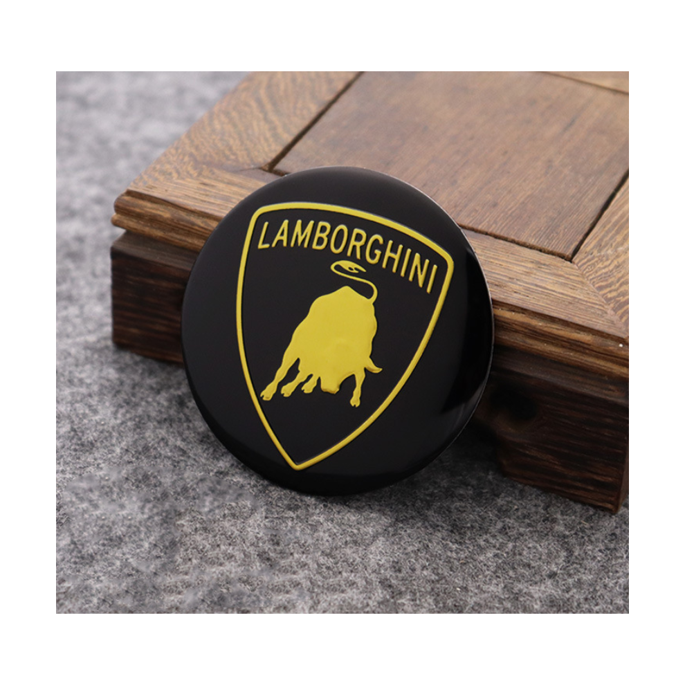 (Lamborghini) 4Pcs Wheel Center Hub Caps Cover Decal Stickers 56Mm 8381923456771