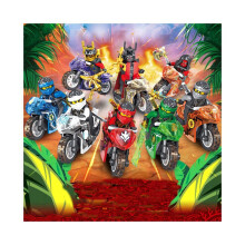 (11402) Minifiguras Ninja Mini Figuras Motocicleta Bloques Navidad Halloween Regalo Construcción Juguetes