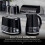 Tower Tower T826206BLK Solitaire Bread Bin, Stainless Steel, Black 7