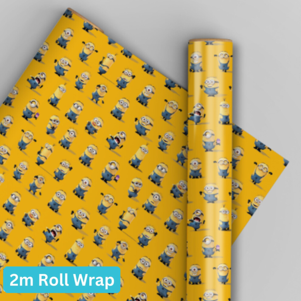 Wrapping Paper Despicable Me Minions 2m Roll Wrap