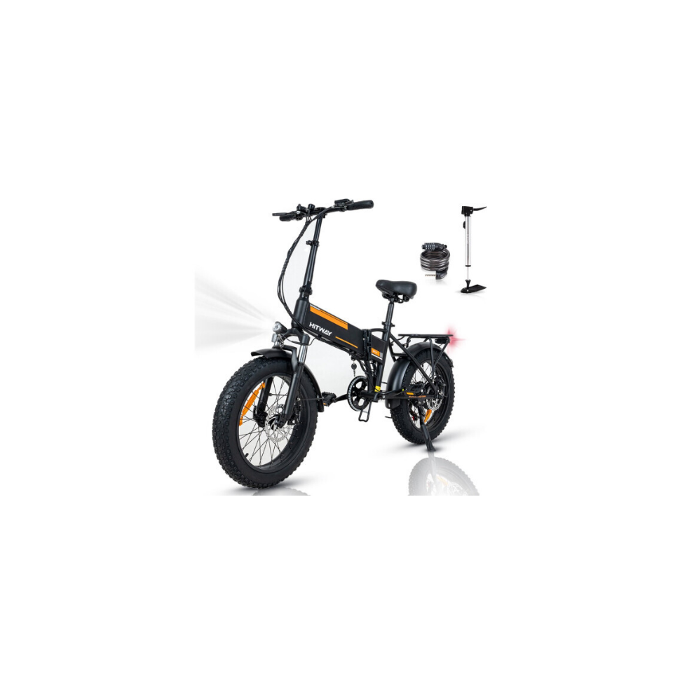 HITWAY Electric Bike,20" Ebikes, up 90KM Fold Bike Citybike MT Bicycle