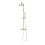 NES Home Nes Home Brushed Brass Cool Touch Thermostatic Riser Rail Shower Set 4