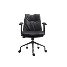 (Black ) MOF High Quality Faux Leather Office Chair Desk Chair