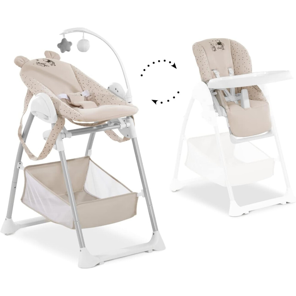 Hauck Sit N Relax Highchair Fully Adjustable Winnie The Pooh Beige