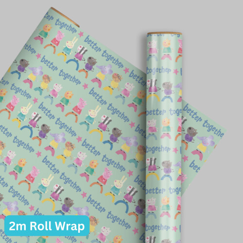 Peppa Pig Wrapping Paper 2m Roll Wrap