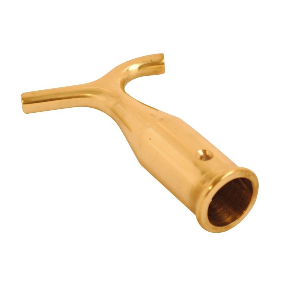 Sash Window Pole Hook - Finish Polished Brass 5057670100894