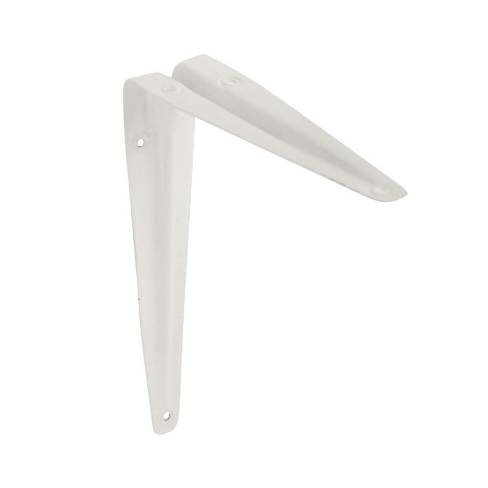 London Brackets Shelf Brackets L Shape Shelfs Shelves Shelving Support - Colour White, Size 9" x 7", Pack 10