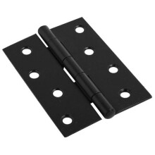 (4" (100mm)) Black Butt Door Hinges Size 3 or 4 Inch (75mm/100mm)