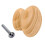 (35 mm, 10 Knobs) Pine Wooden Cupboard Door Knobs with Insert - 50mm 1
