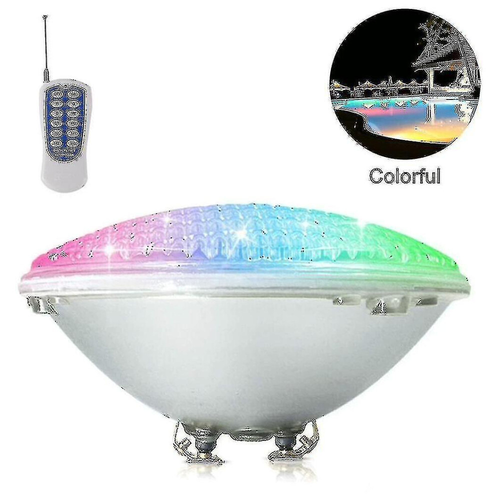Led Pool Lighting, 18w Par56 Rgb Swimming Pool Light. Underwater Spotlight With Remote Control Pool Lighting, 12v Ac / Dc Ip68 Waterproof Pool Lamp_dx