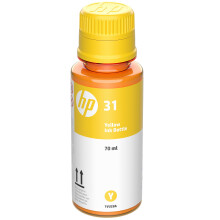 HP 31 Authentische gelbe Tinteflasche 70 mL (1VU28AE) für HP Smart Tank 455/457/513/Plus 555/Plus 559/Plus 570/Plus 655