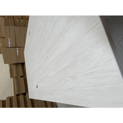 Furneo Modern Dining Table Only Extendable 90-180cm White Pine Effect Golden 02 2