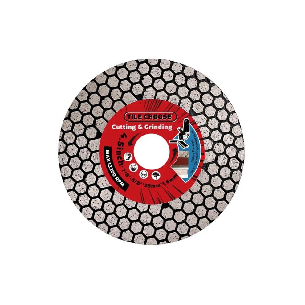Diamond Tile Cutting Disc Grinding Disc 115Mm 22.2 Bore 1.6Mm Thin, 25Mm Segment 6959820817395
