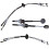 GEAR LEVER/CONTROL LINKAGE CABLE SET FOR RENAULT TRAFIC 2001> ONWARDS 7701477671 3