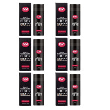NMB PROFESSIONAL HAIR BUILDING FIBER BLACK- 6PCS