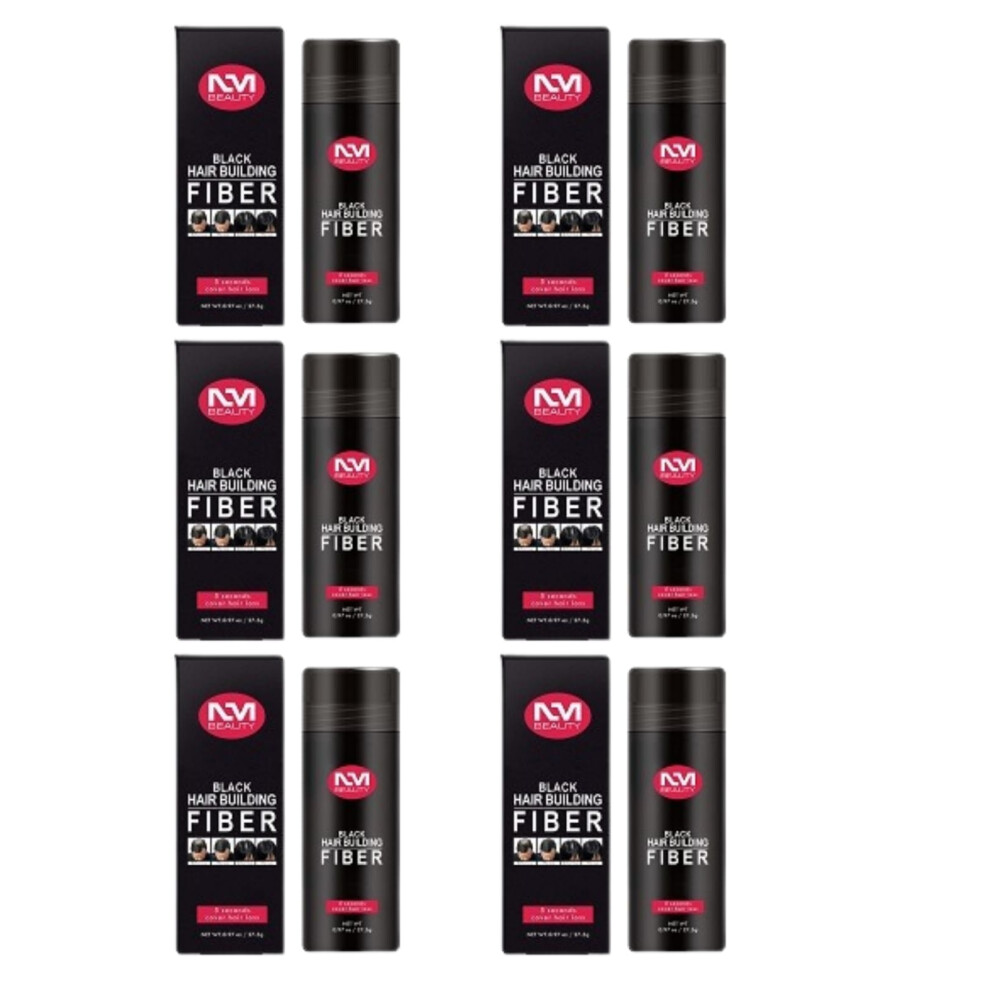 Nmb Professional Hair Building Fiber - 6Pcs Black