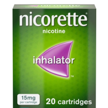 Nicorette inhalator 15mg 20 cartridges