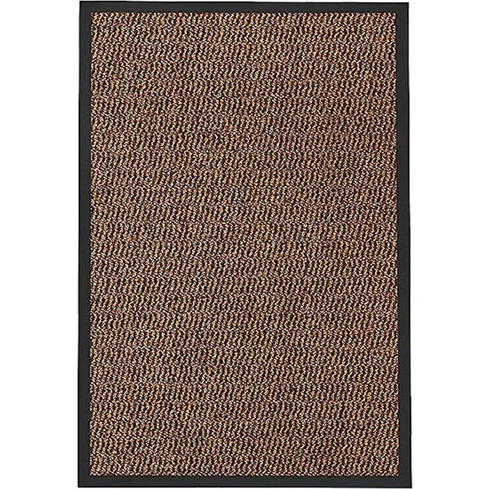 ( Brown) KAV Non-Slip Door Mat Dirt Trapper (60x90) cm