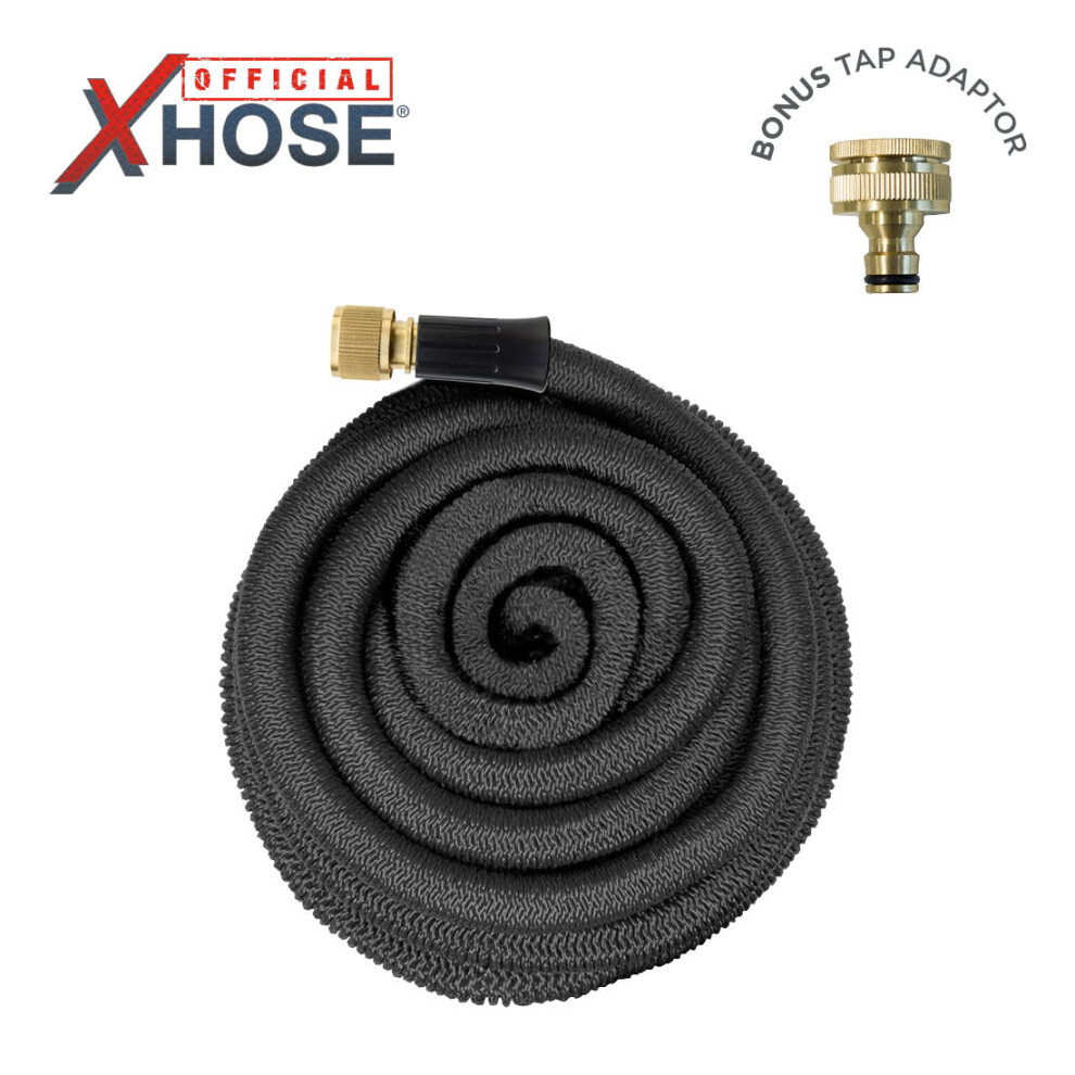 (50ft) XHose Pro expandable hosepipe - Black