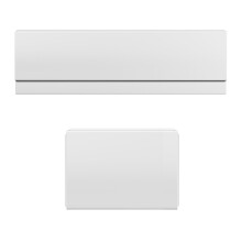 1700mm Modern High Gloss White Front & End Bath Panel Acrylic Bathroom