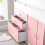 Bedmaster (No Mattress) Lacy Pink Storage Mid Sleeper Bed 4