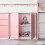 Bedmaster (No Mattress) Lacy Pink Storage Mid Sleeper Bed 5