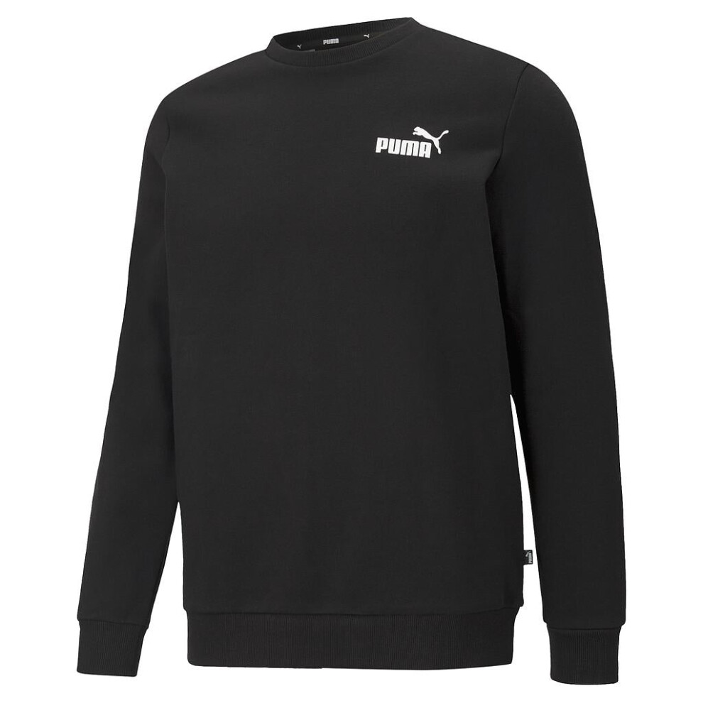 (XLarge, Medium Grey Heather) Puma Mens ESS Small Logo Crew