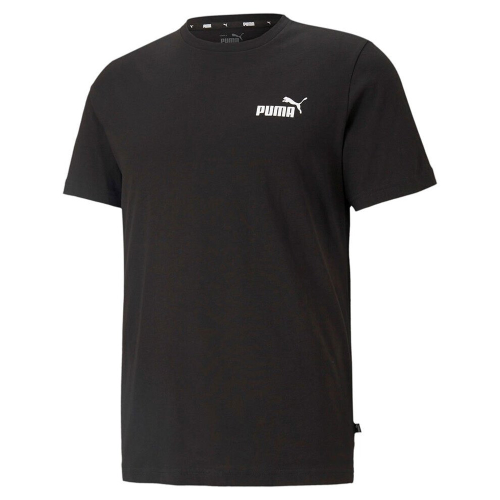 (Small, Black) Puma Mens ESS Small Logo Tee