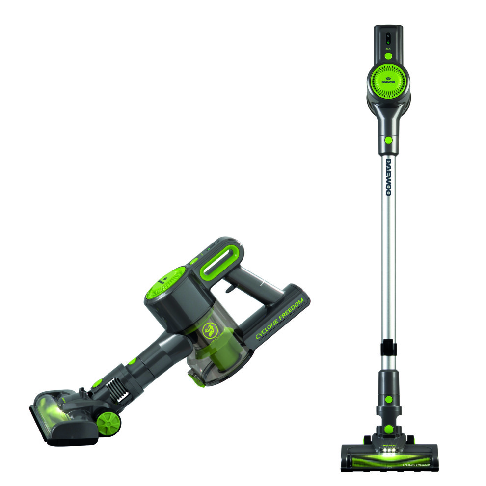 Daewoo Cyclone Handheld Cordless Vacuum Cleaner Stick Lightweight Carpet Hard Floor Pet Hair Vac Rechaergeable Battery Powered Hepa Filter Docking