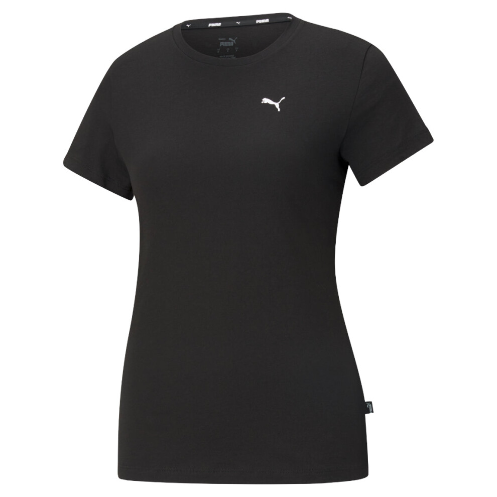 (Medium, Black) Puma Womens Small Logo Tee