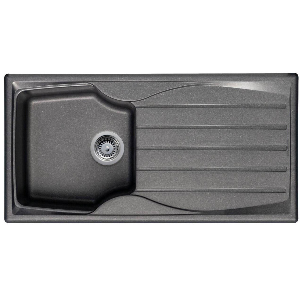 Astracast Sierra 1.0 Bowl Reversible Graphite Grey Kitchen Sink And Waste Kit