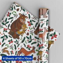 The Gruffalo Christmas Wrapping Paper 4 Sheets & 4 Tags