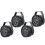 4x Led Par64 Stage Light Rgbw Dmx512 Stage Lighting 1