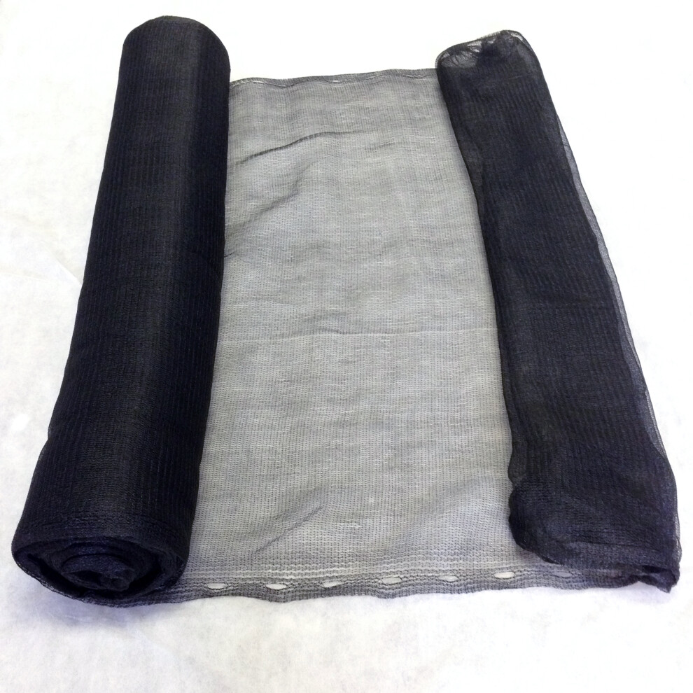 3m x 50m Yuzet Black Debris Scaffold Netting/Windbreak Shade Crop Protection