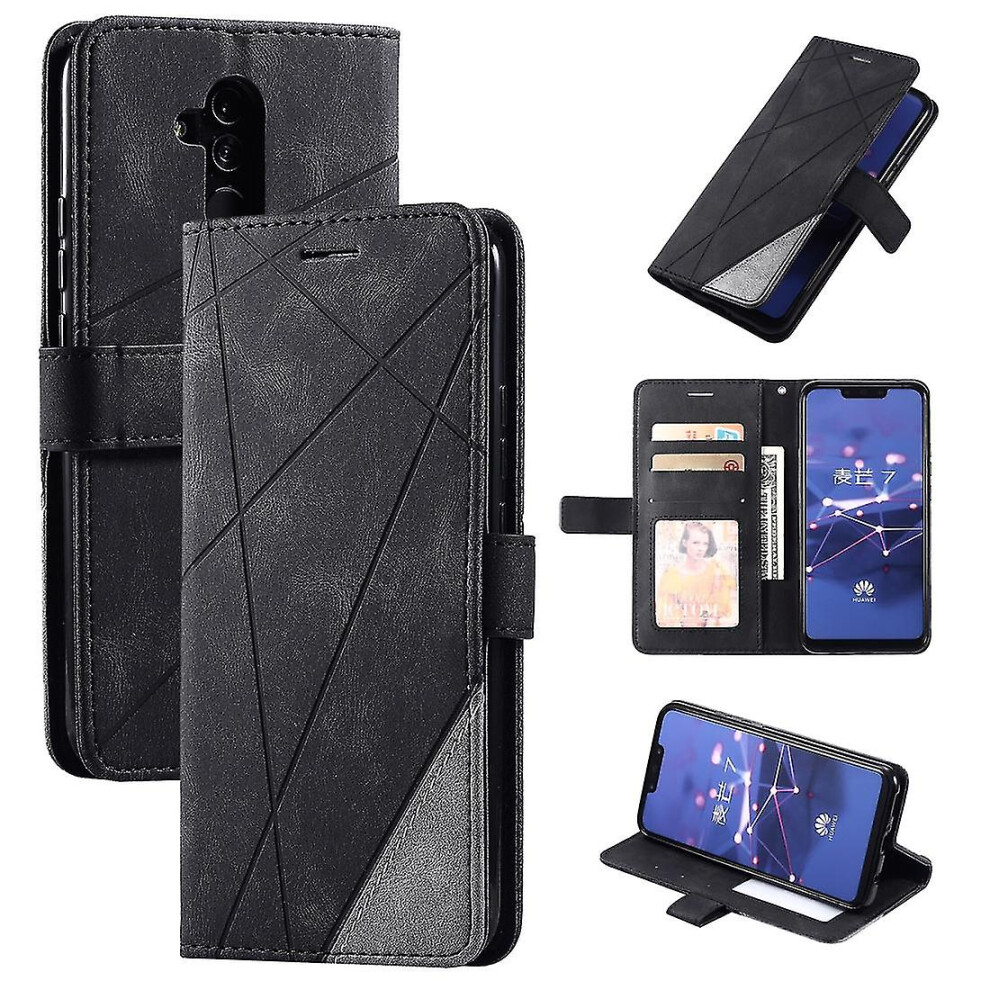 (Black) For Huawei Mate 20 Lite Leather Case Black 6956163116154