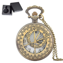 Vintage Pocket Watch Quartz Pocket Watch With Chainconstellation, Roman Numeral Pocket Watch Antique Pocket Watch For Men Women Dad Birthday Party